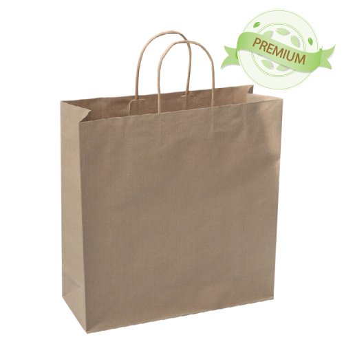 PREMIUM - Braunes gerilltes Papier