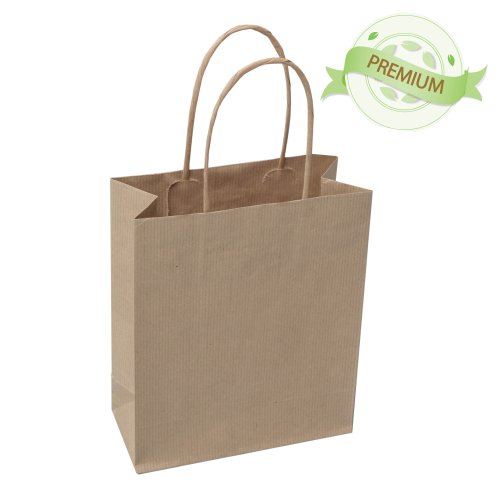 PREMIUM - Braunes gerilltes Papier