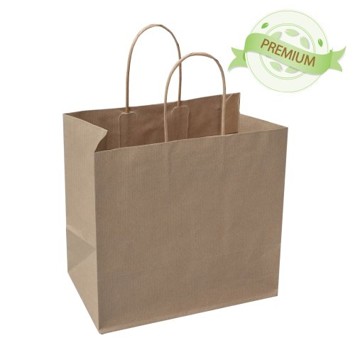PREMIUM - Braunes gerilltes Papier